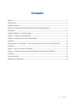 Les tableaux de bord et la performance de l'entreprise