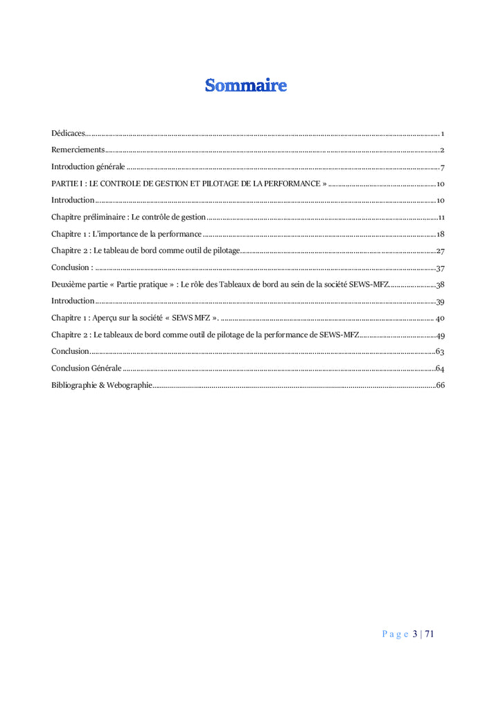 Les tableaux de bord et la performance de l'entreprise