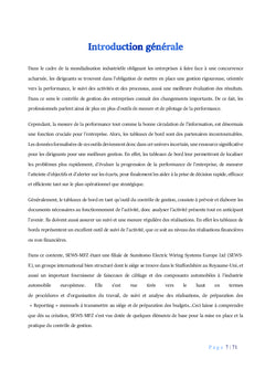 Les tableaux de bord et la performance de l'entreprise