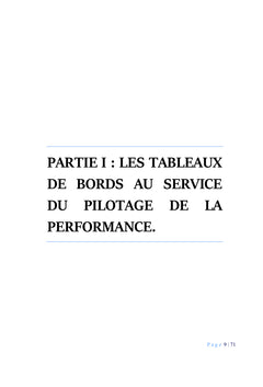 Les tableaux de bord et la performance de l'entreprise