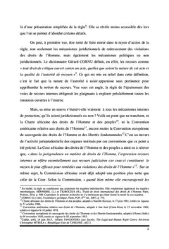 L'effet "Janus" du principe de l'épuisement des recours internes