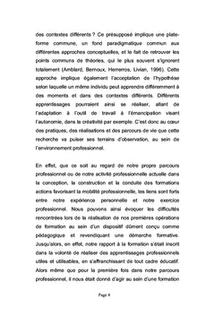 Reconnaissance des apprentissages professionnels informels