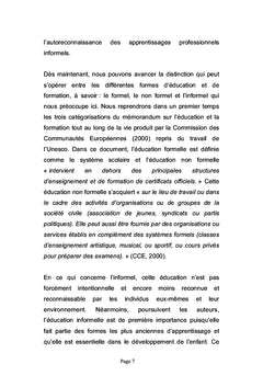 Reconnaissance des apprentissages professionnels informels