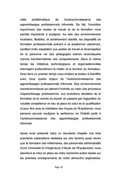 Reconnaissance des apprentissages professionnels informels