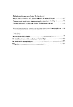 Etude des caractéristiques biophysiques des tissus calcifiés incinérés