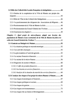 Pertinence de la micro finance dans les régions d'origine des migrants