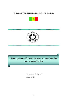 Conception et développement de services mobiles avec géolocalisation