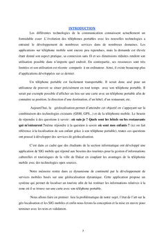 Conception et développement de services mobiles avec géolocalisation