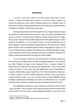 Le droit des épaves maritimes