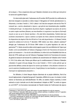 Le droit des épaves maritimes