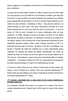Cour pénale internationale : Une juridiction sans territoire propre