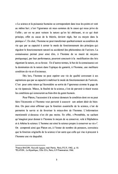 Science et Vertu chez Platon: