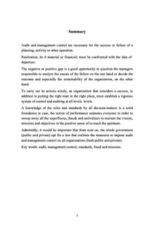L'audit & contrôle de gestion