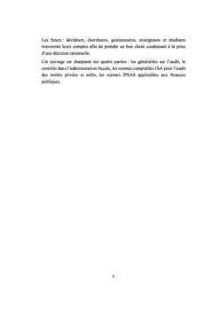 L'audit & contrôle de gestion