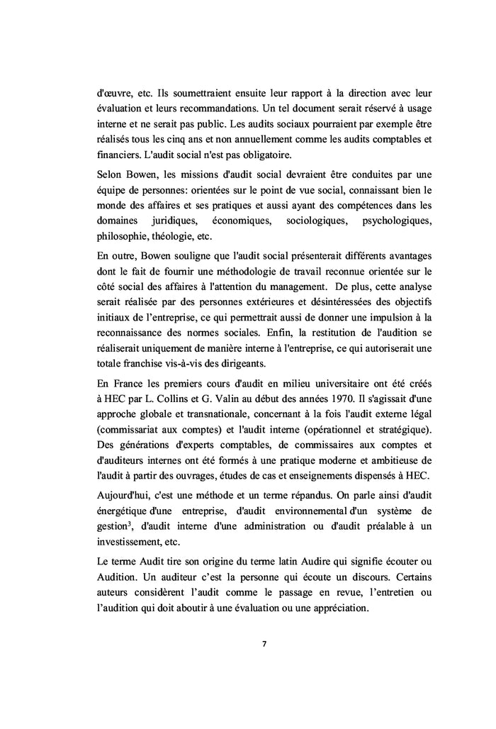 L'audit & contrôle de gestion