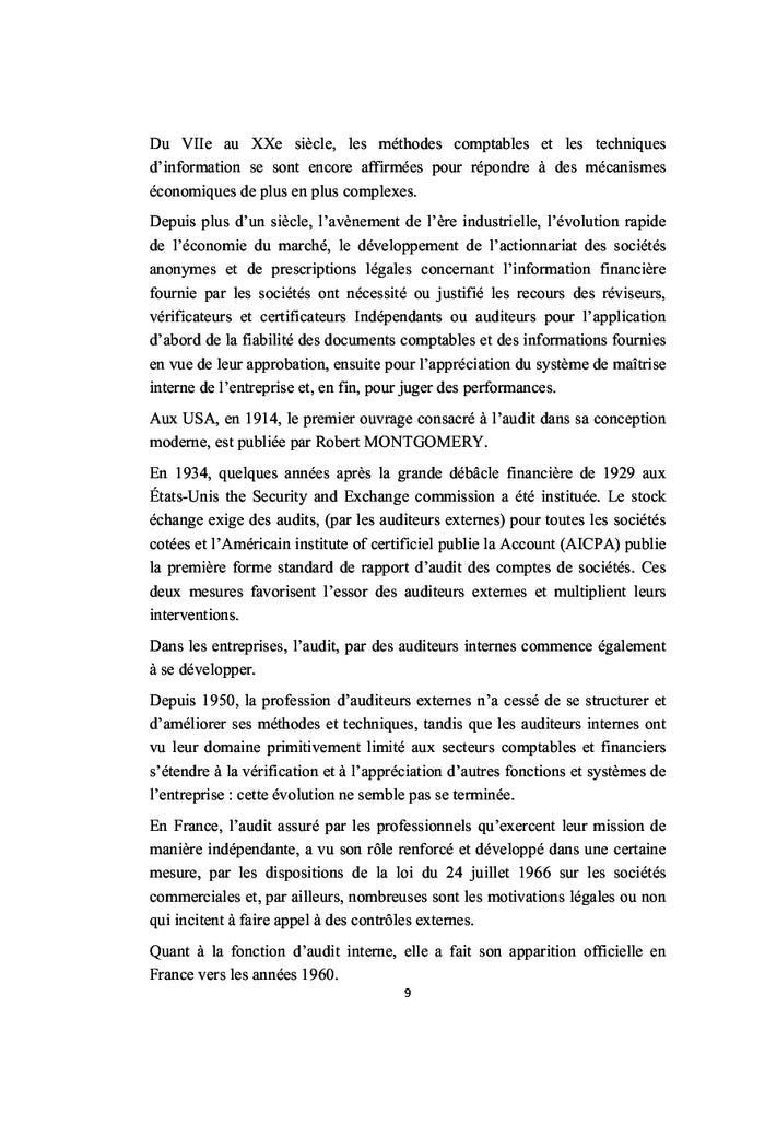 L'audit & contrôle de gestion