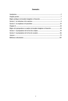 Discipline budgétaire et financière des gestionnaires publics