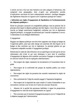 Discipline budgétaire et financière des gestionnaires publics