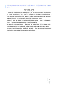 Extraction automatique du réseau routier à partir d'images à THRS