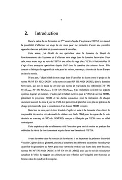 Analyse FDM pour les appareils de voie du tramway de RIO