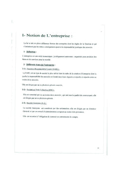 La gestion des entreprises