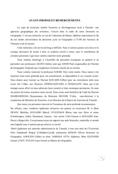 Tourisme et développement local à Tiassalé