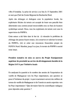 Centre universitaire régional de la SAVA (CURSA) implanté par la population locale