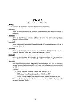 Travaux dirigés corrigés en Algorithmique et Structures de Données