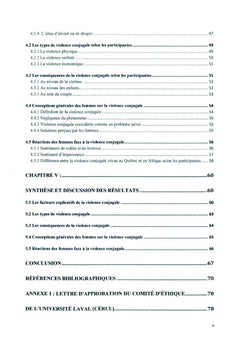 Violence Conjugale: Le point de vue des femmes d'origine africaine