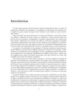 Mesure et modélisation de la topologie de l'Internet