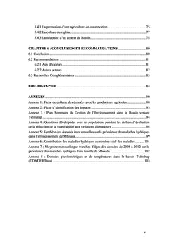 L'Homme et la gestion des ressources en eau des bassins versants
