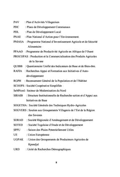 Aménagement rural, stratégies paysannes de production agricole