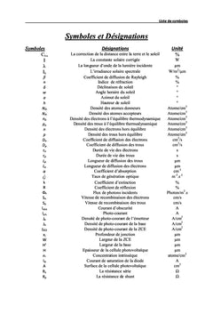 Etude et Modélisation d'une cellule solaire au silicium polycristallin