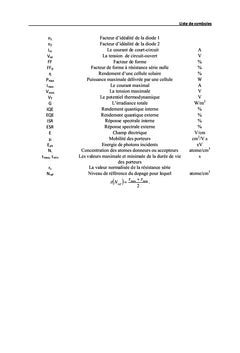 Etude et Modélisation d'une cellule solaire au silicium polycristallin