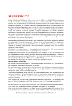 Besoins de Moyens de Subsistance des ménages pauvres de Yorosso