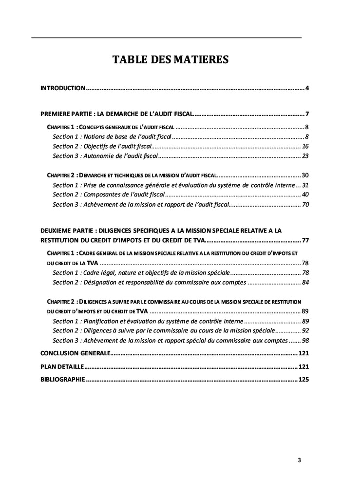 Démarche d'audit fiscal et diligences liées aux crédits d'impôts