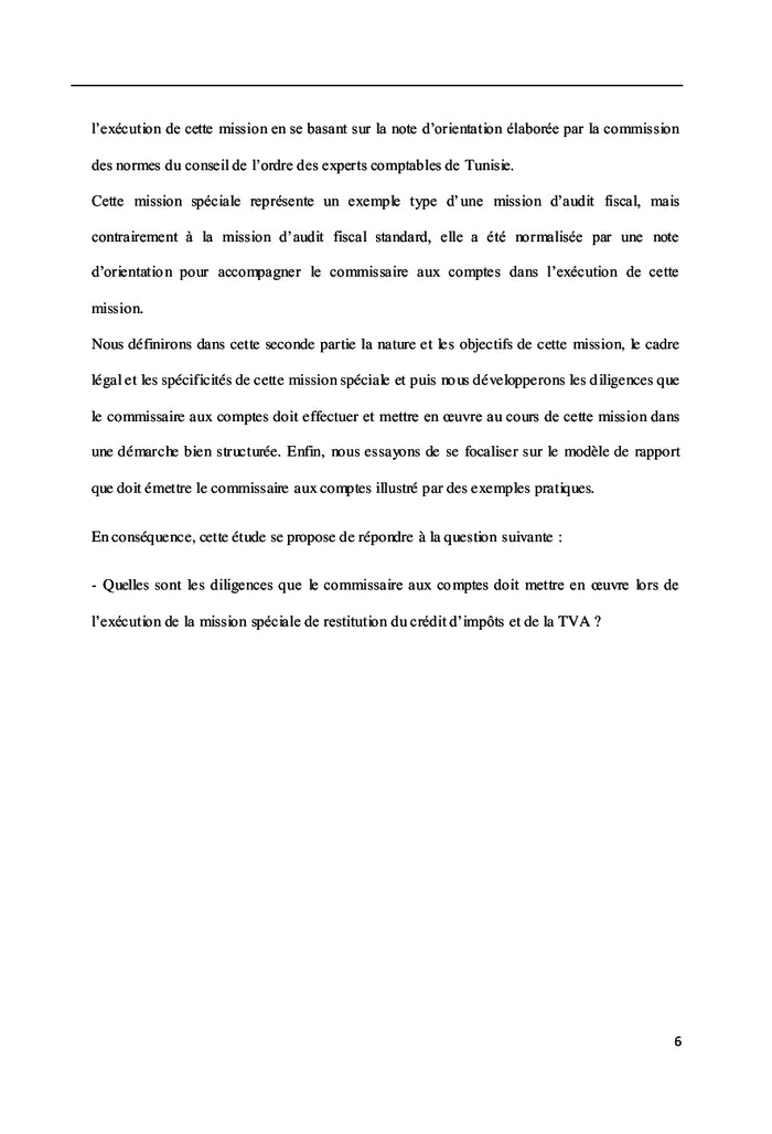 Démarche d'audit fiscal et diligences liées aux crédits d'impôts
