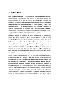 Les leviers de compétitivité au sein des filières agroalimentaires