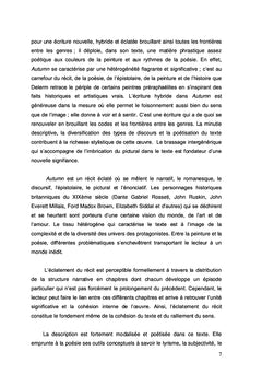La question de l'hybride dans Autumn de Philippe Delerm