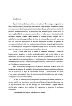 Politique de montée en gamme industrielle et croissance économique