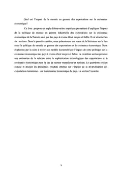 Politique de montée en gamme industrielle et croissance économique