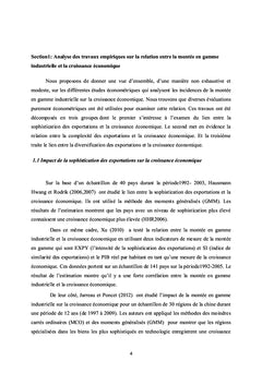 Politique de montée en gamme industrielle et croissance économique