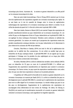 Politique de montée en gamme industrielle et croissance économique