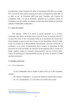 Politique de montée en gamme industrielle et croissance économique