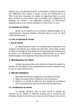Trypanosomiase Humaine Africaine (THA), Zone de Santé de Kwamouth