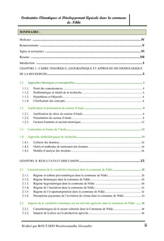 Climat et développement local.