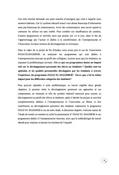 Impact des programmes dédiés à l'entrepreneuriat innovant