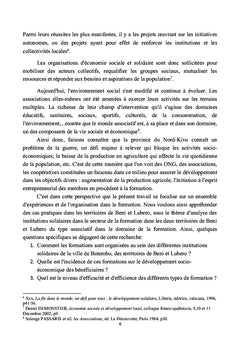 Analyse des Institutions Solidaires dans le secteur de la formation