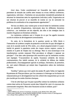 Analyse des Institutions Solidaires dans le secteur de la formation