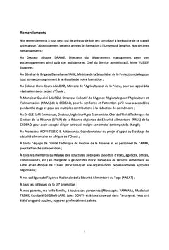 La gouvernance de la sécurité alimentaire en Afrique de l'Ouest